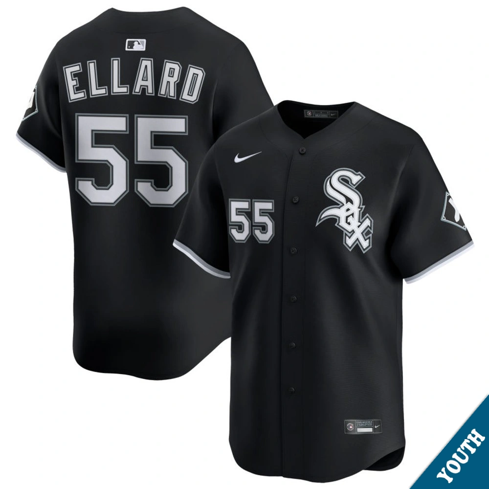 Youth Chicago White Sox Fraser Ellard #55 Black Alternate Limited Jersey Youth Chicago White Sox Fraser Ellard #55 Black Alternate Limited Jersey