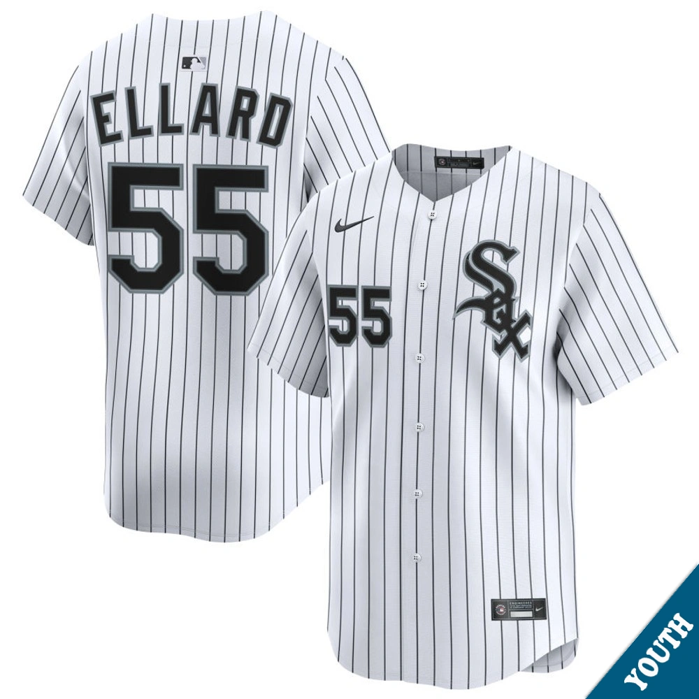 Youth Chicago White Sox Fraser Ellard #55 Home White Limited Jersey