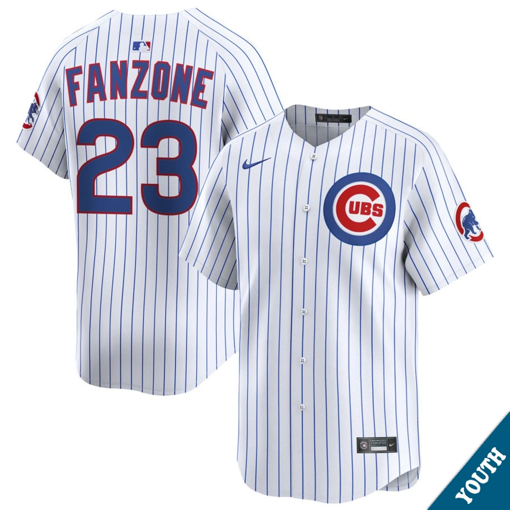 Youth Chicago Cubs Carmen Fanzone #23 Home White Limited Former Player‌ Jersey