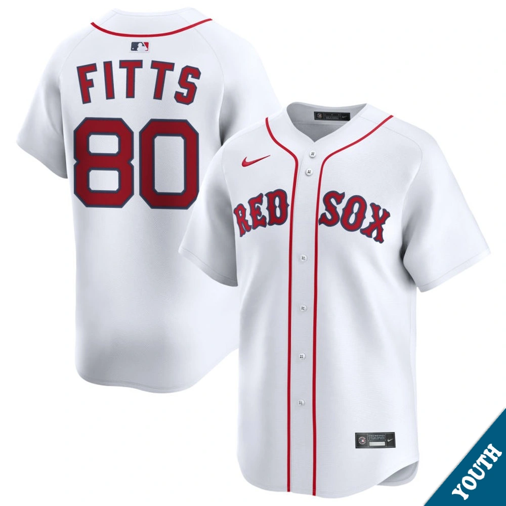 Youth Boston Red Sox Richard Fitts #80 Home White Limited Jersey Youth Boston Red Sox Richard Fitts #80 Home White Limited Jersey