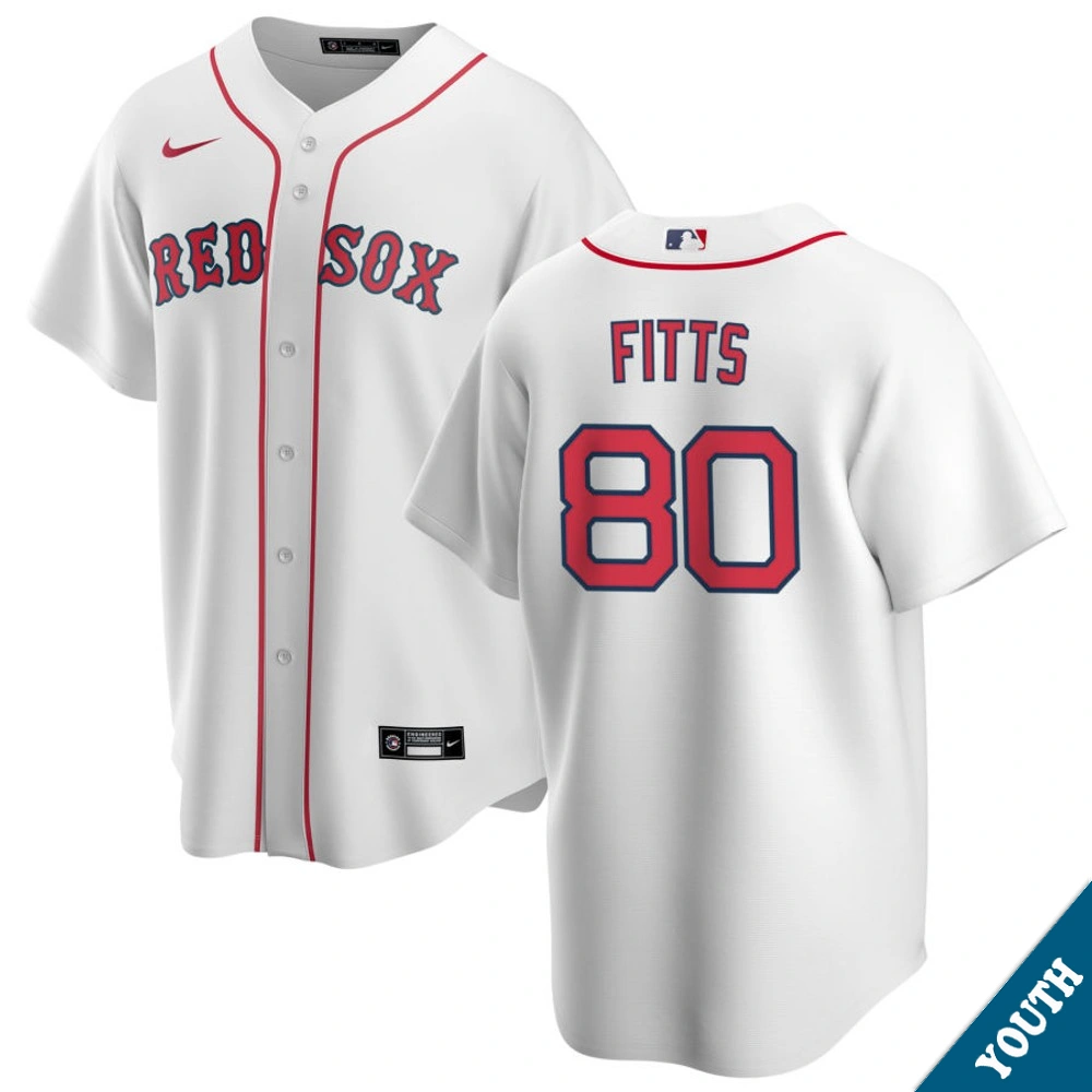 Youth Boston Red Sox Richard Fitts #80 Home White Replica Jersey Youth Boston Red Sox Richard Fitts #80 Home White Replica Jersey