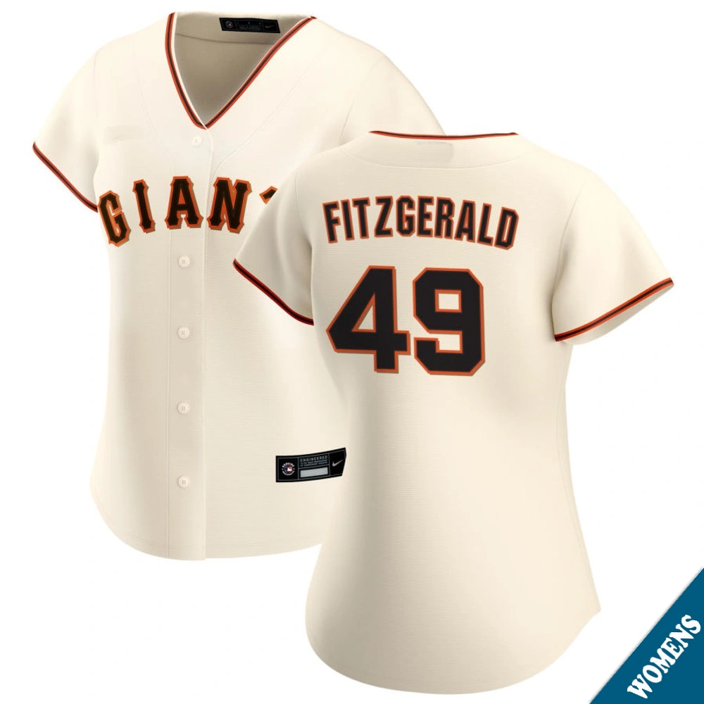 Women's San Francisco Giants Tyler Fitzgerald #49 Home Cream Replica Jersey