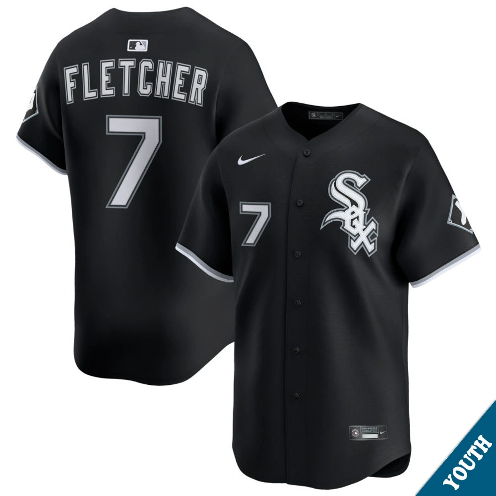Youth Chicago White Sox Dominic Fletcher #7 Black Alternate Limited Jersey Youth Chicago White Sox Dominic Fletcher #7 Black Alternate Limited Jersey