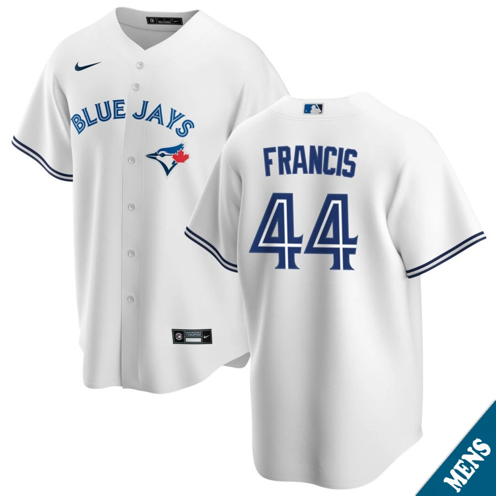 Men's Toronto Blue Jays Bowden Francis #44 Home White Replica Jersey