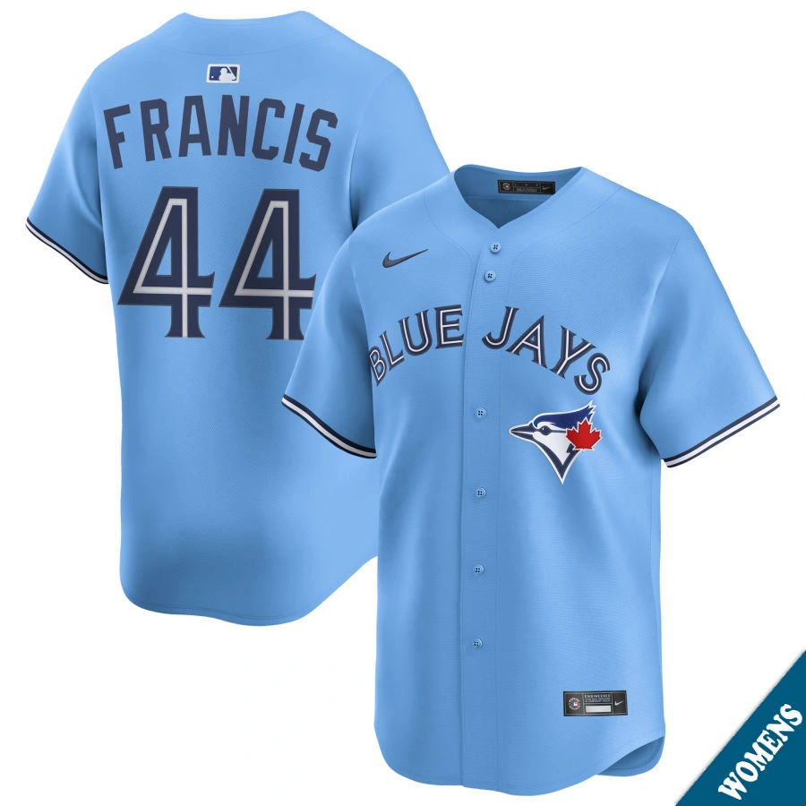 Women's Toronto Blue Jays Bowden Francis #44 Light Blue Alternate Limited Jersey
