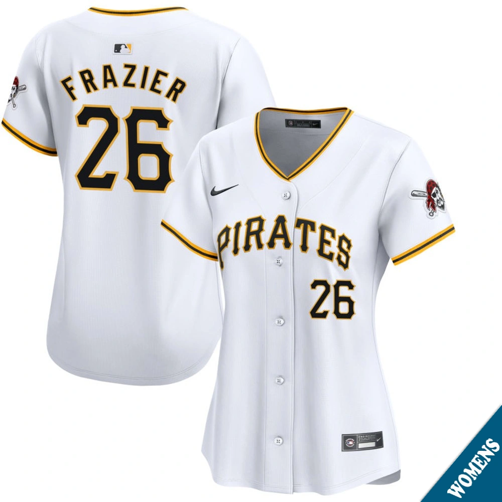Women's Pittsburgh Pirates Adam Frazier #26 Home White Limited Jersey