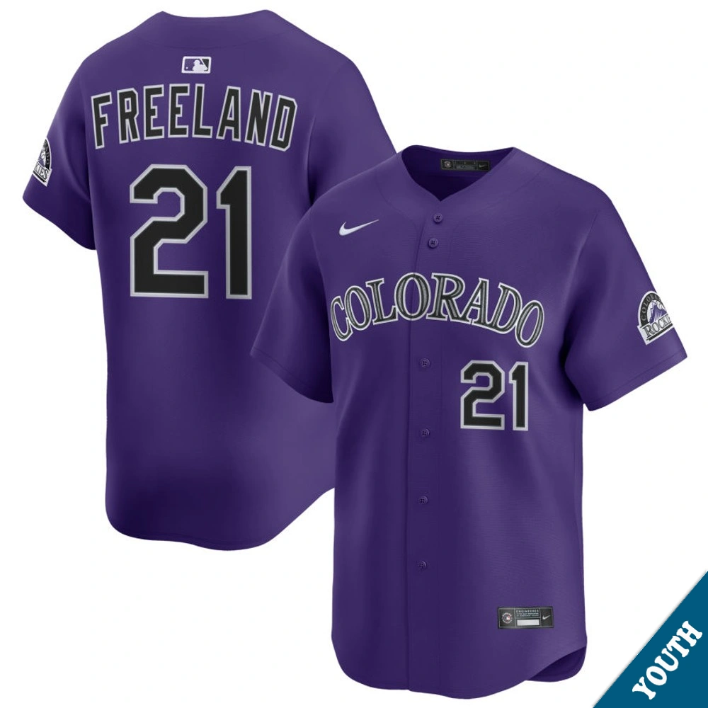 Youth Colorado Rockies Kyle Freeland #21 Purple Alternate Limited Jersey