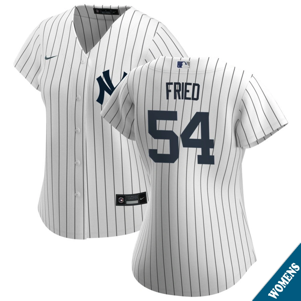 Women's New York Yankees Max Fried #54 Home White Replica Jersey