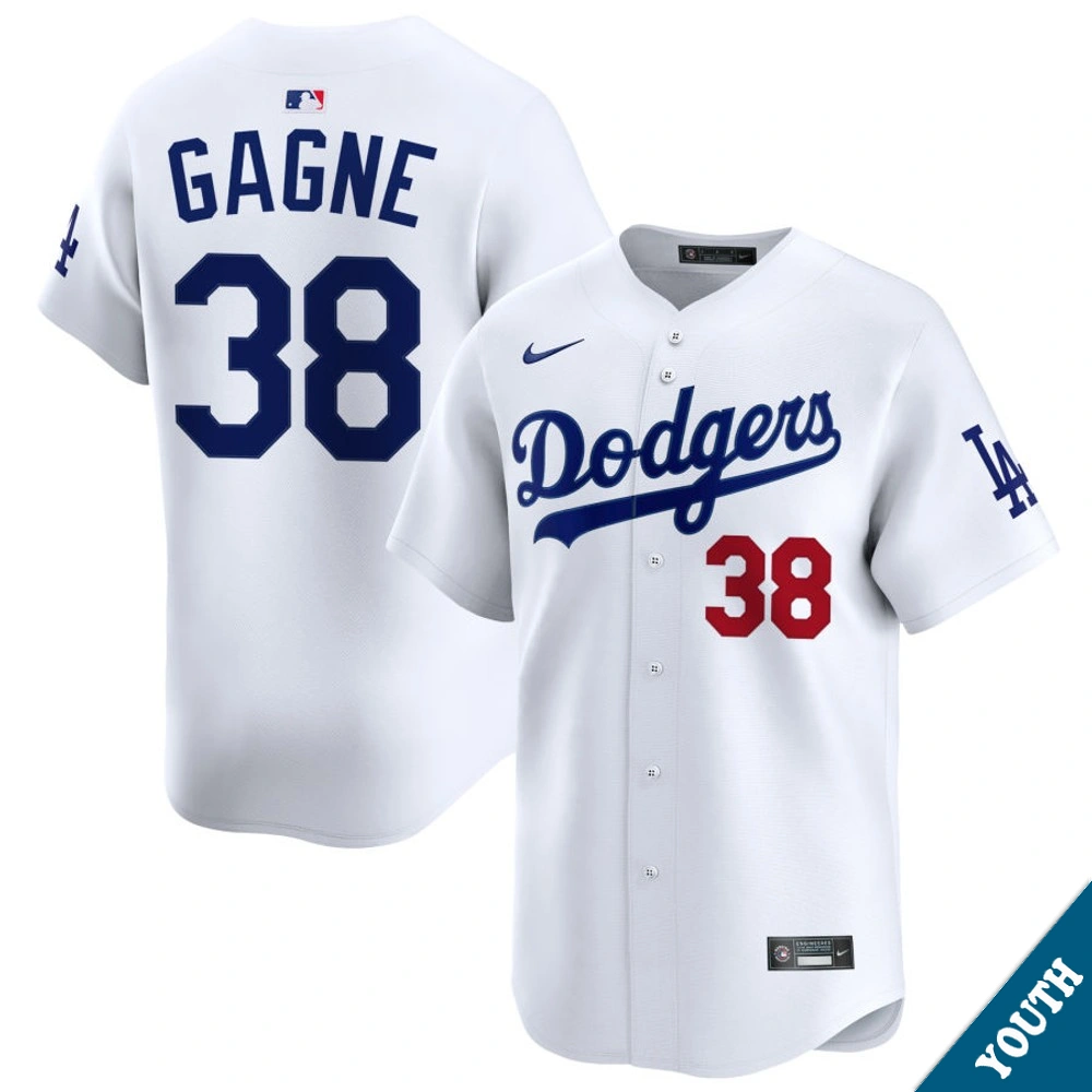 Youth Los Angeles Dodgers Eric Gagne #38 Home White Limited Former Player‌ Jersey