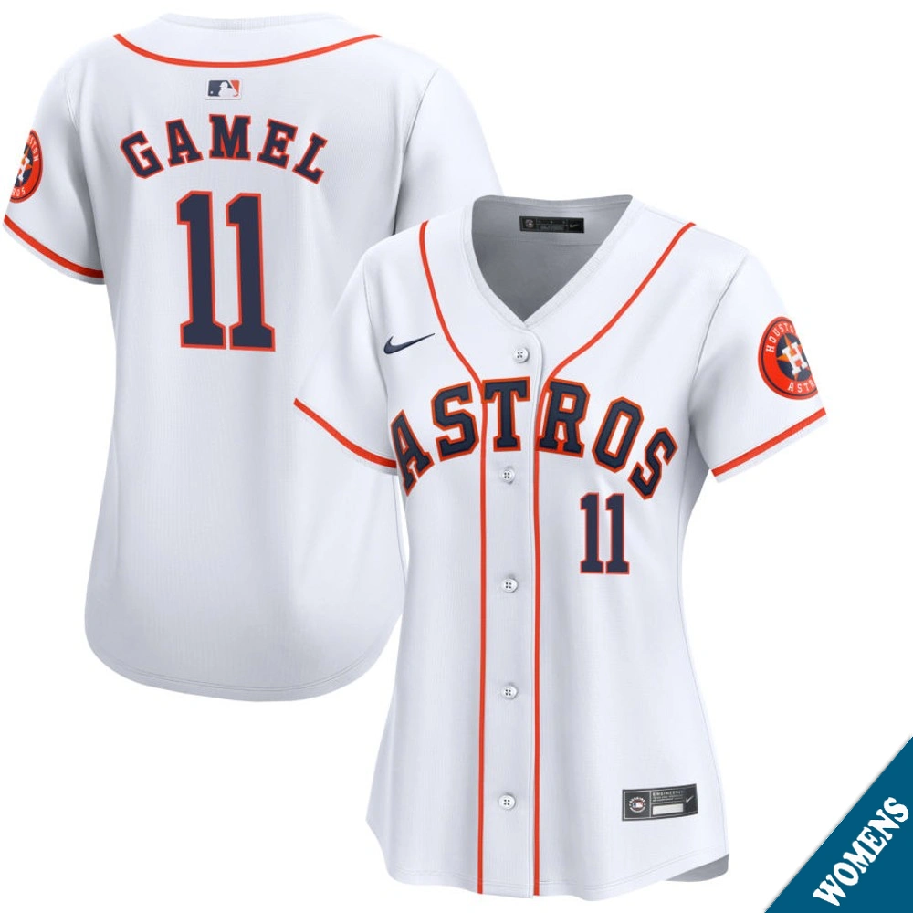 Women's Houston Astros Ben Gamel #11 Home White Limited Jersey