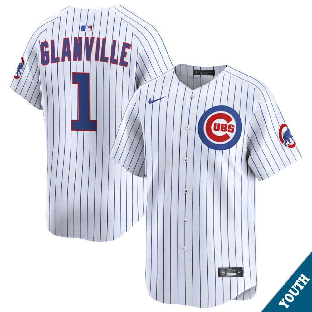 Youth Chicago Cubs Doug Glanville #1 Home White Limited Former Player‌ Jersey