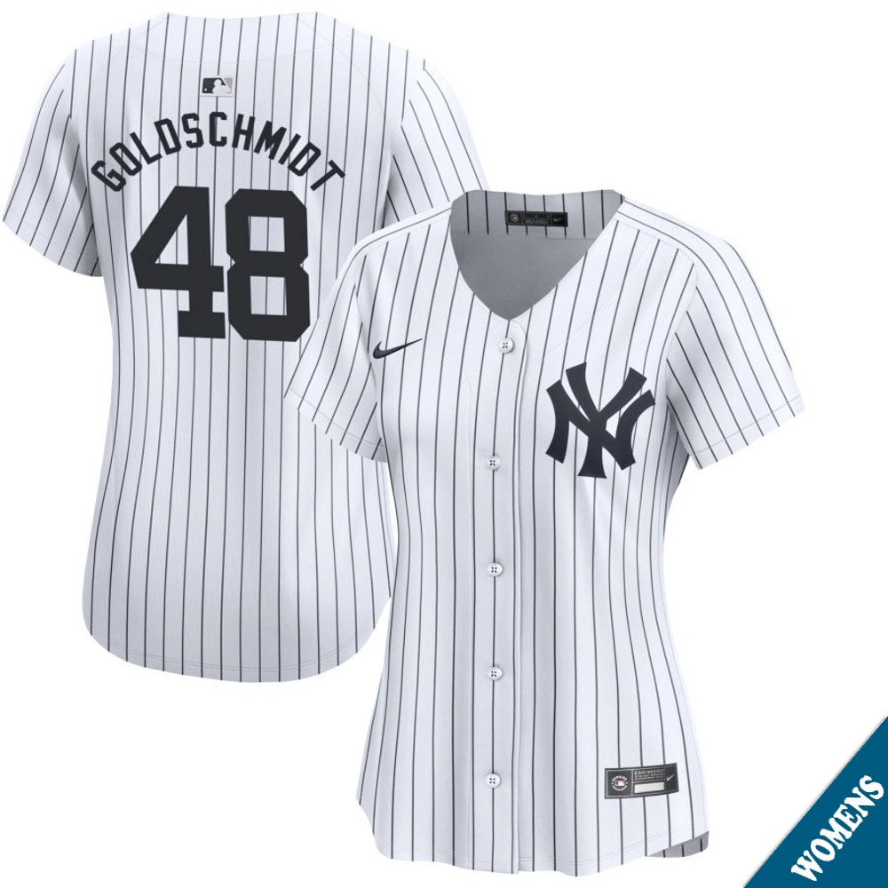 Women's New York Yankees Paul Goldschmidt #48 Home White Limited Jersey