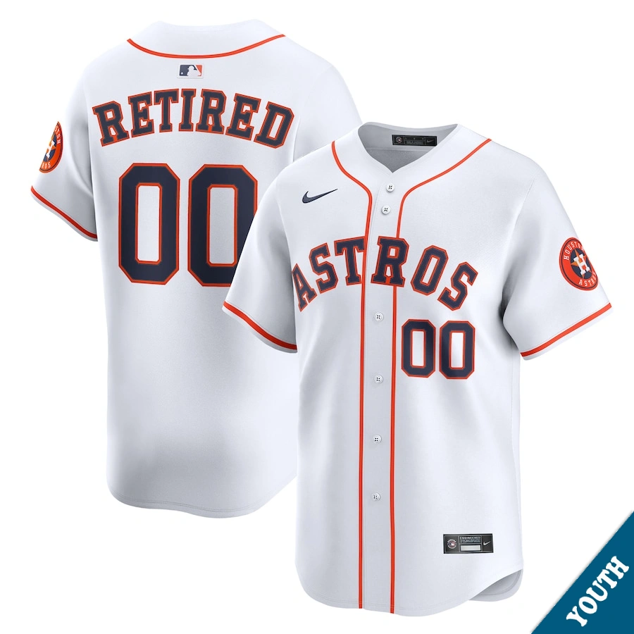 Youth Houston Astros Luis Gonzalez #26 Home White Limited Former Player‌ Jersey