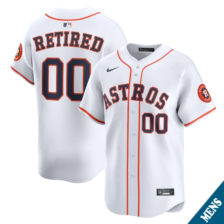 Men's Houston Astros Luis Gonzalez #26 Home White Limited Former Player‌ Jersey