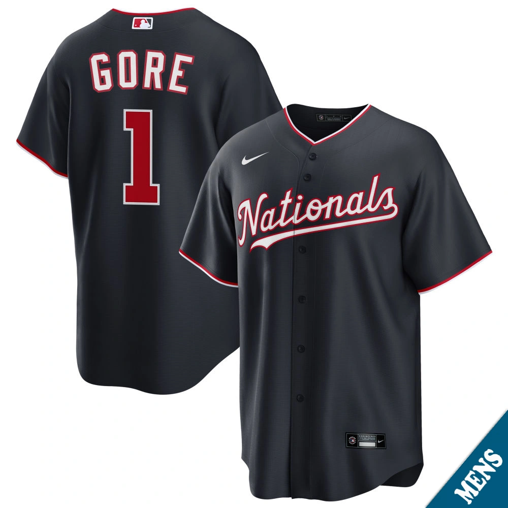 Men's Washington Nationals MacKenzie Gore #1 Navy Alternate Replica Jersey