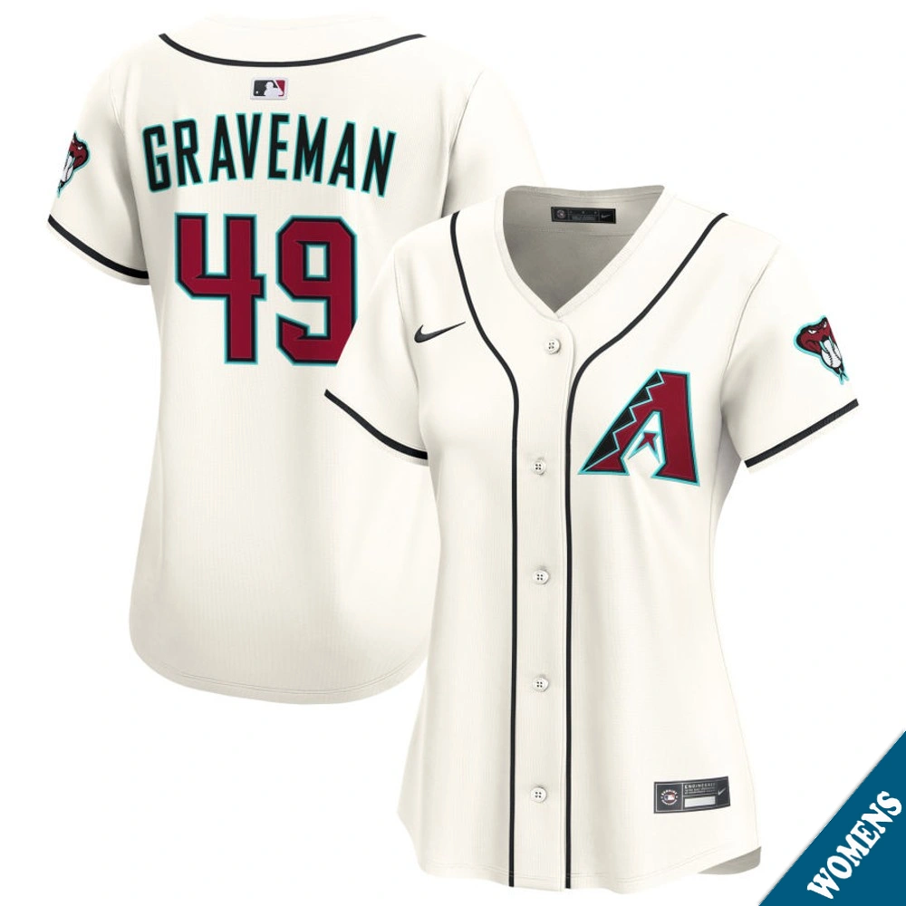 Women's Arizona Diamondbacks Kendall Graveman #49 Home Cream Limited Jersey