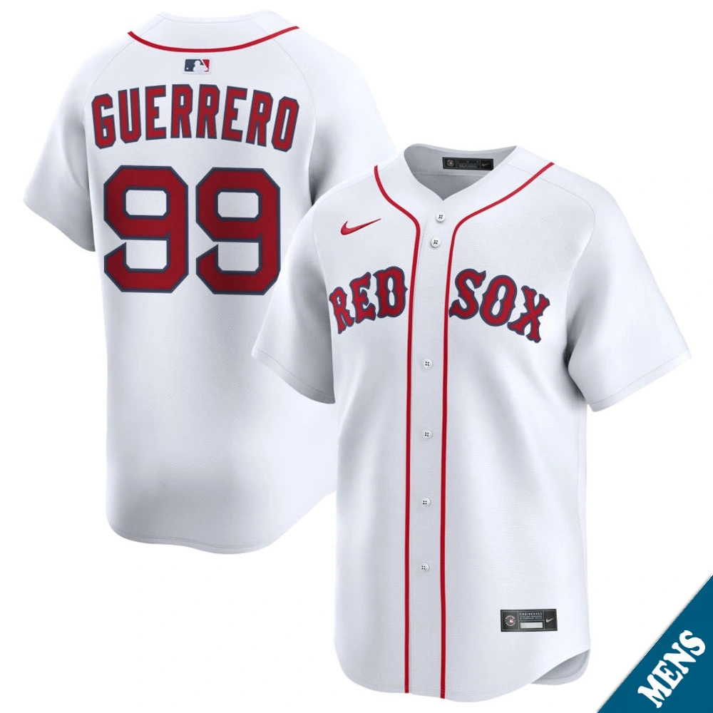 Men's Boston Red Sox Luis Guerrero #99 Home White Limited Jersey