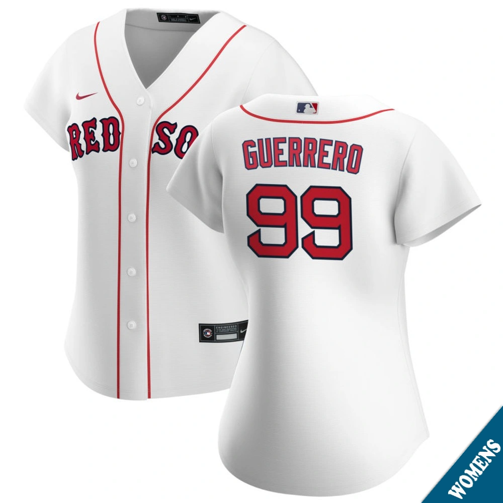 Women's Boston Red Sox Luis Guerrero #99 Home White Replica Jersey Women's Boston Red Sox Luis Guerrero #99 Home White Replica Jersey