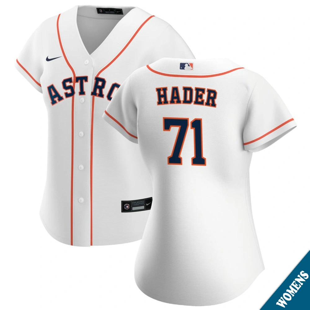 Women's Houston Astros Josh Hader #71 Home White Replica Jersey