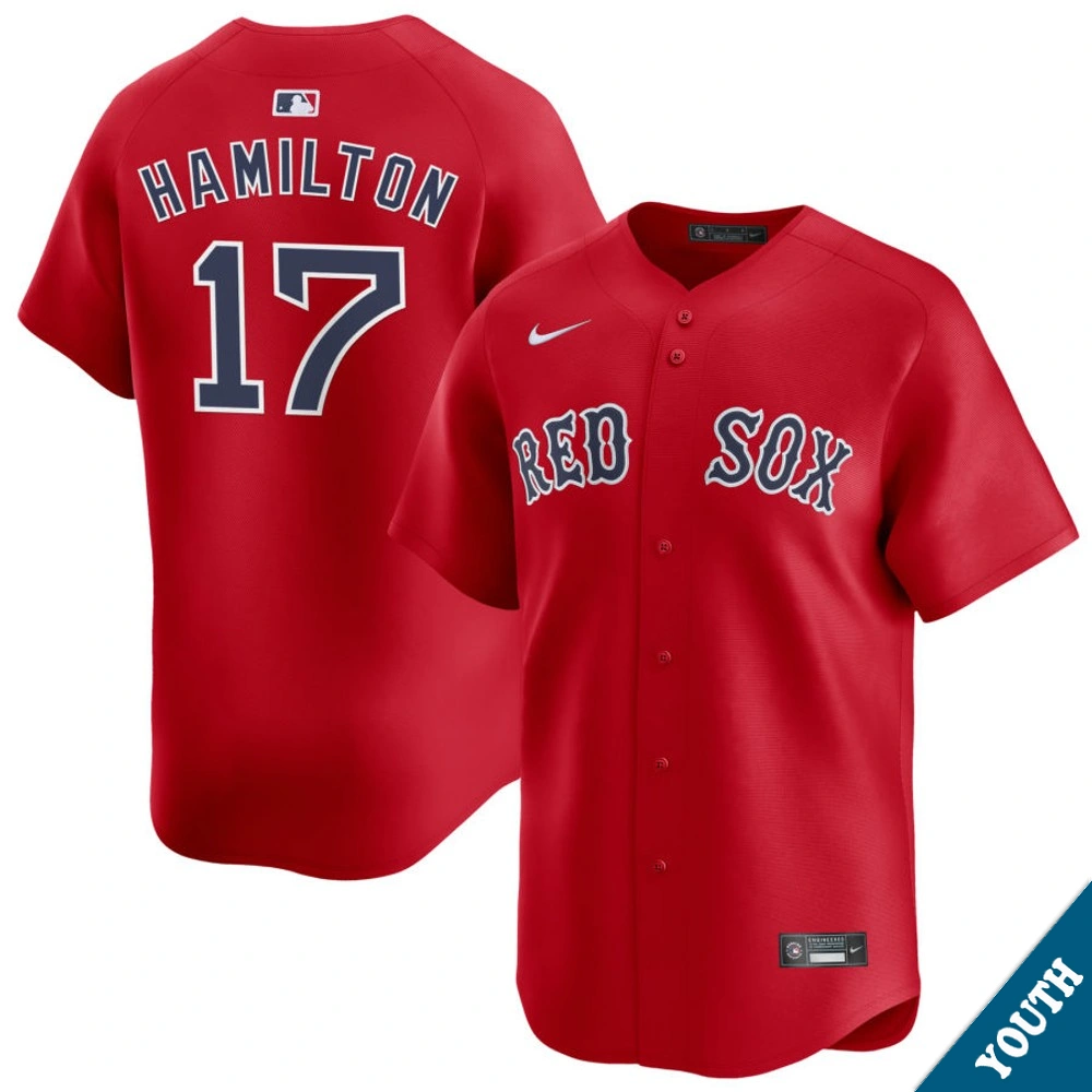 Youth Boston Red Sox David Hamilton #17 Red Alternate Limited Jersey Youth Boston Red Sox David Hamilton #17 Red Alternate Limited Jersey