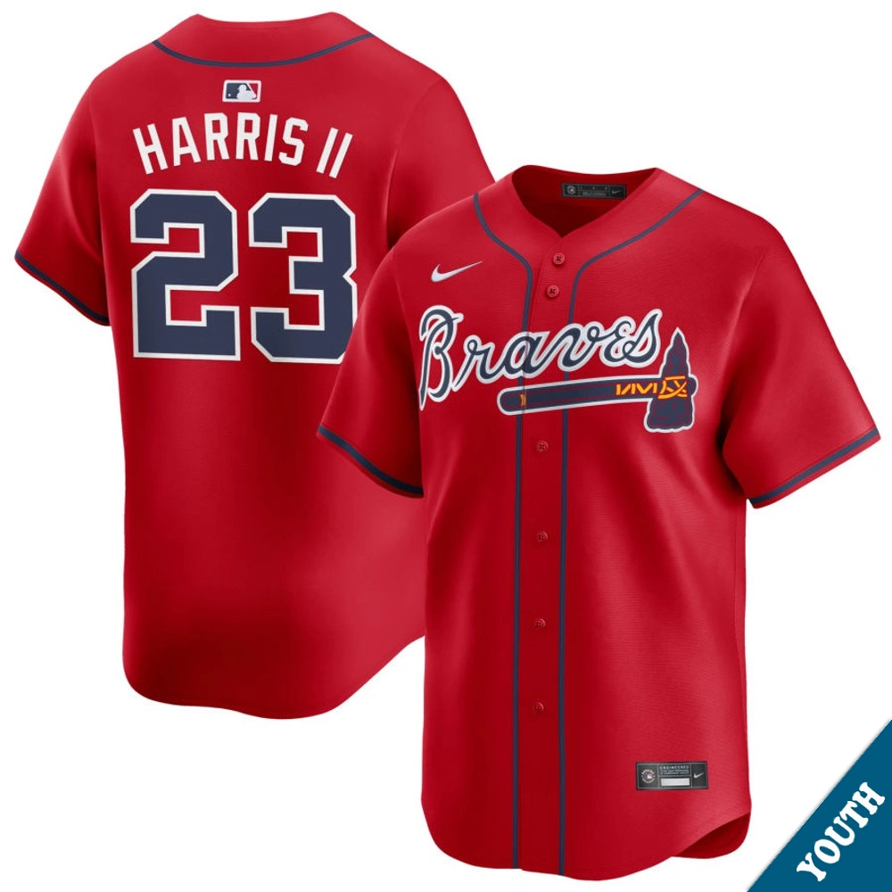 Youth Atlanta Braves Michael Harris II #23 Red Alternate Limited Jersey