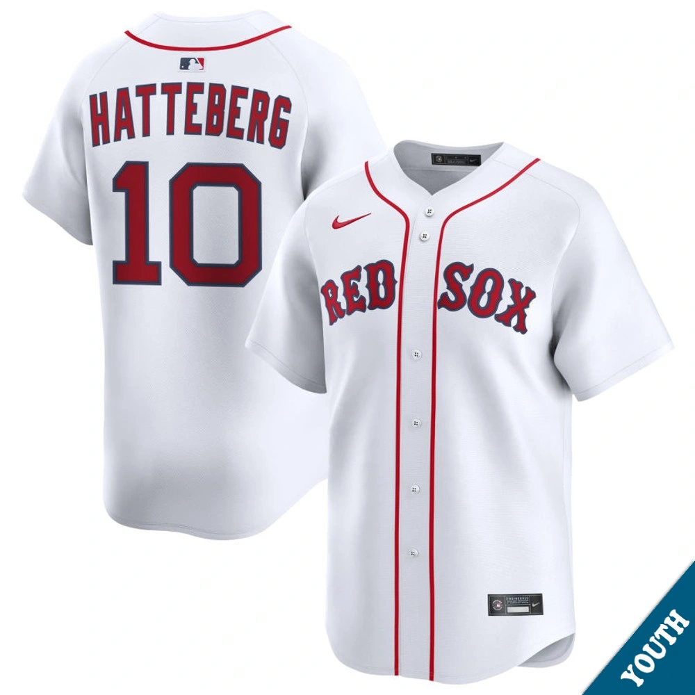 Youth Boston Red Sox Scott Hatteberg #10 Home White Limited Former Player Jersey Youth Boston Red Sox Scott Hatteberg #10 Home White Limited Former Player Jersey