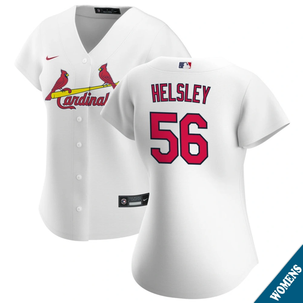 Women's St. Louis Cardinals Ryan Helsley #56 Home White Replica Jersey