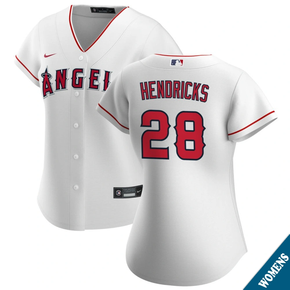 Women's Los Angeles Angels Kyle Hendricks #28 Home White Replica Jersey