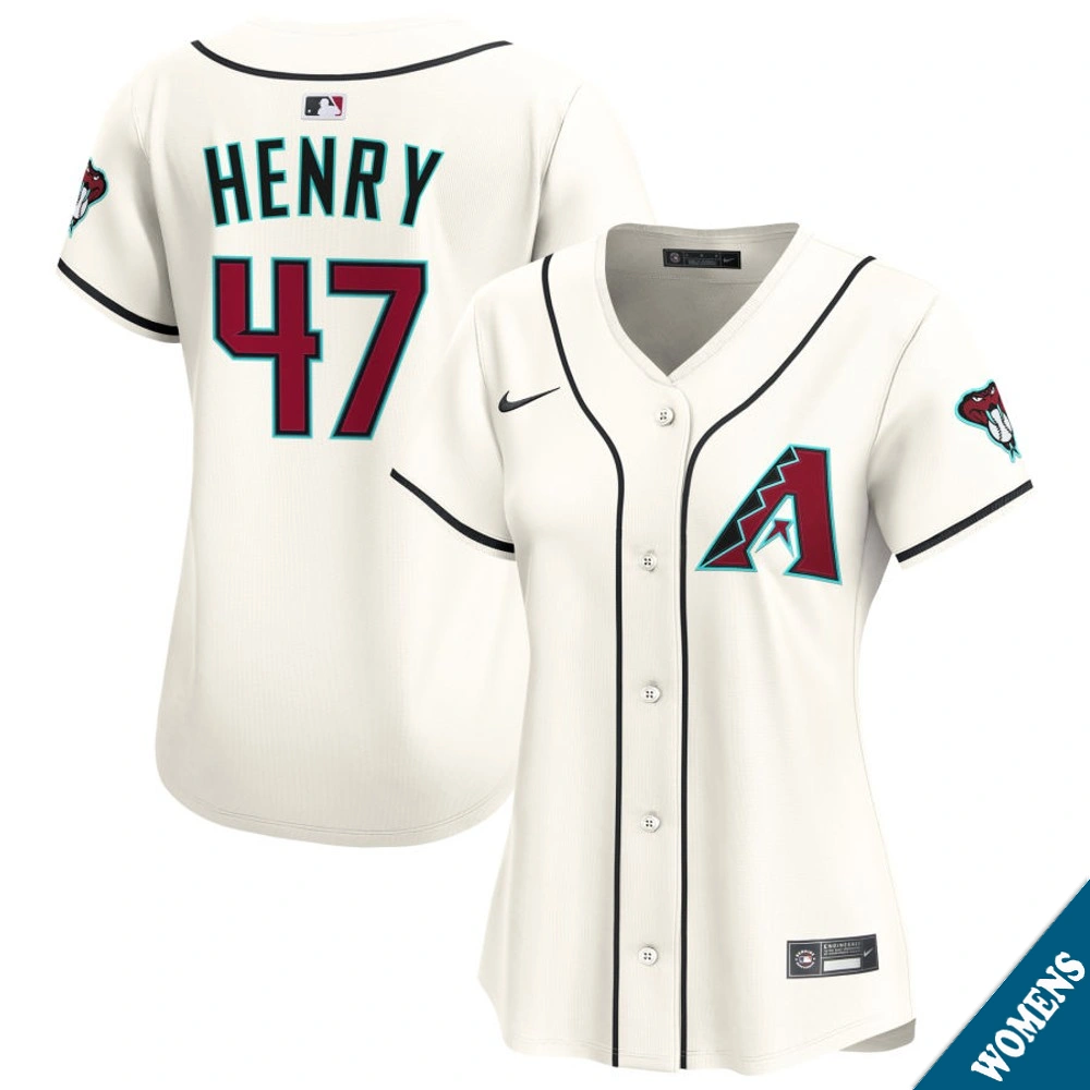 Women's Arizona Diamondbacks Tommy Henry #47 Home Cream Limited Jersey