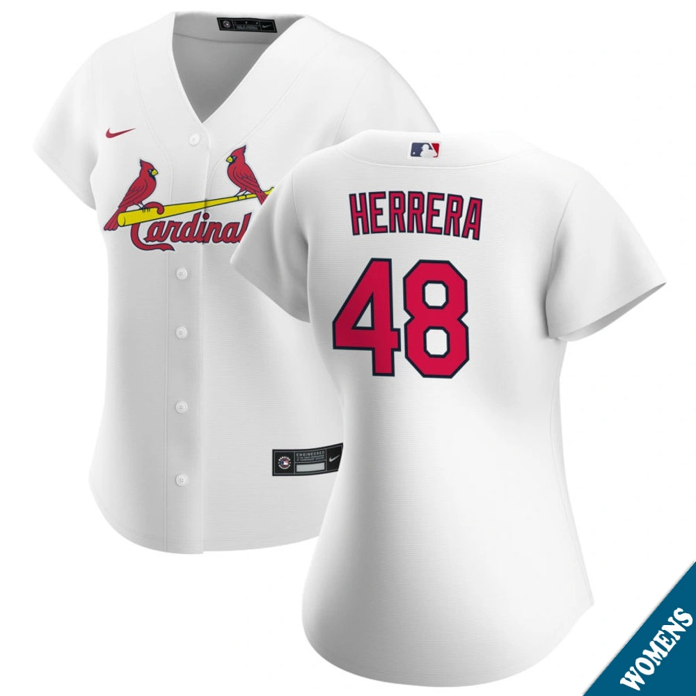 Women's St. Louis Cardinals Ivan Herrera #48 Home White Replica Jersey