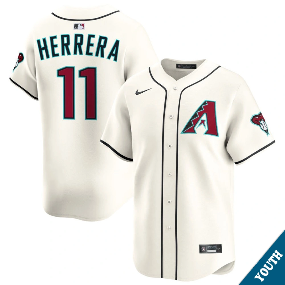 Youth Arizona Diamondbacks Jose Herrera #11 Home Cream Limited Jersey