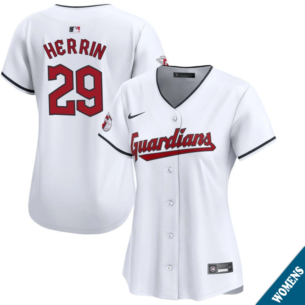 Women's Cleveland Guardians Tim Herrin #29 Home White Limited Jersey