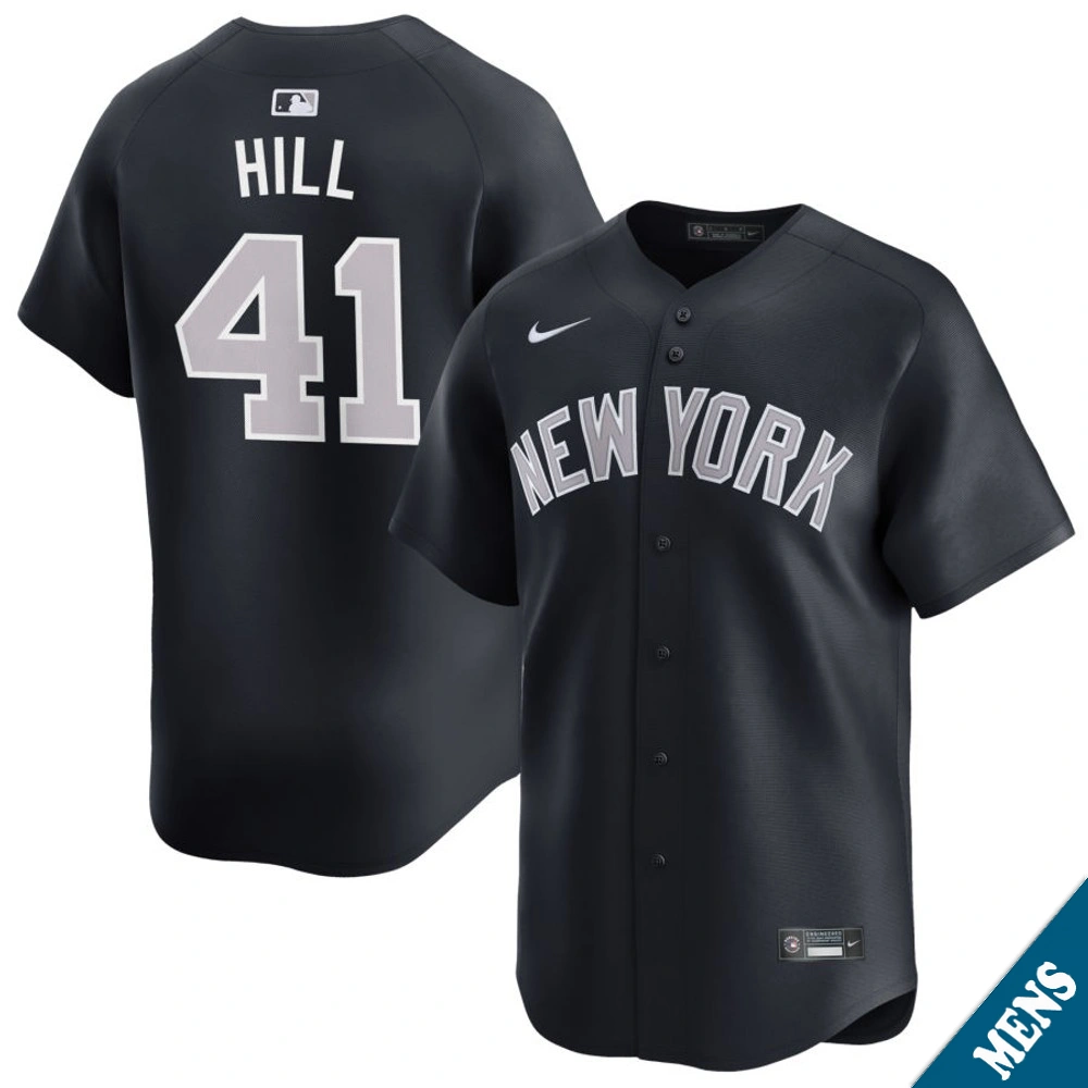 Men's New York Yankees Tim Hill #41 Navy Alternate Limited Jersey