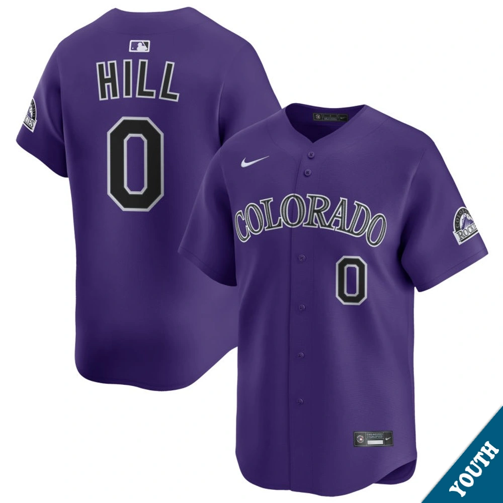 Youth Colorado Rockies Sam Hilliard #16 Purple Alternate Limited Jersey