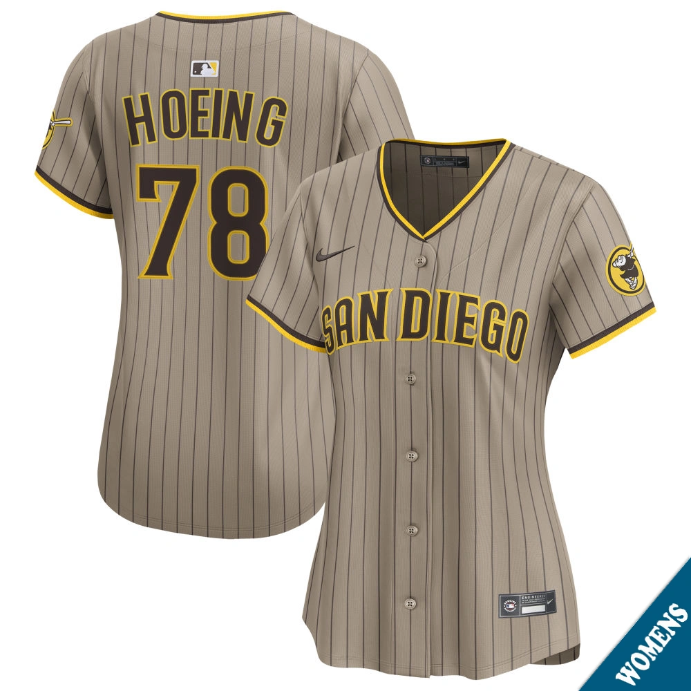 Women's San Diego Padres Bryan Hoeing #78 Sand Alternate Limited Jersey