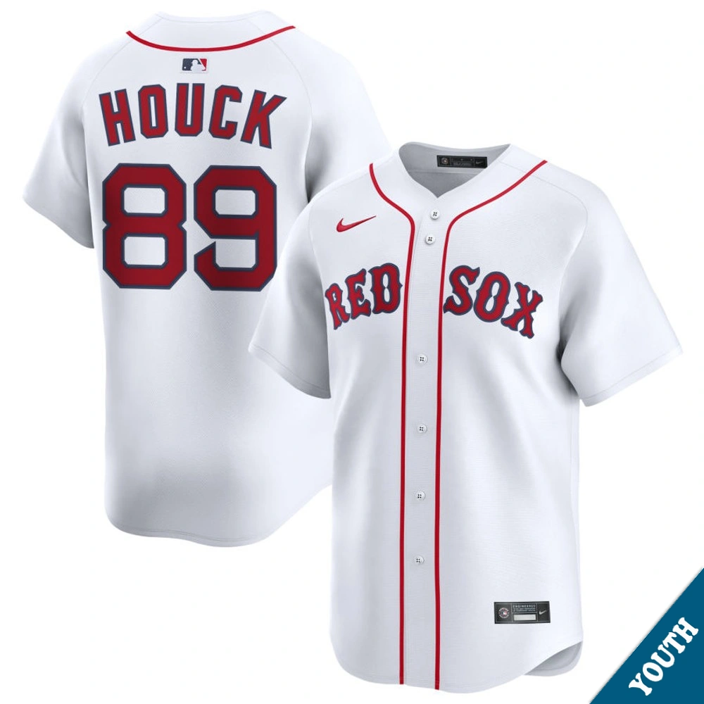 Youth Boston Red Sox Tanner Houck #89 Home White Limited Jersey Youth Boston Red Sox Tanner Houck #89 Home White Limited Jersey