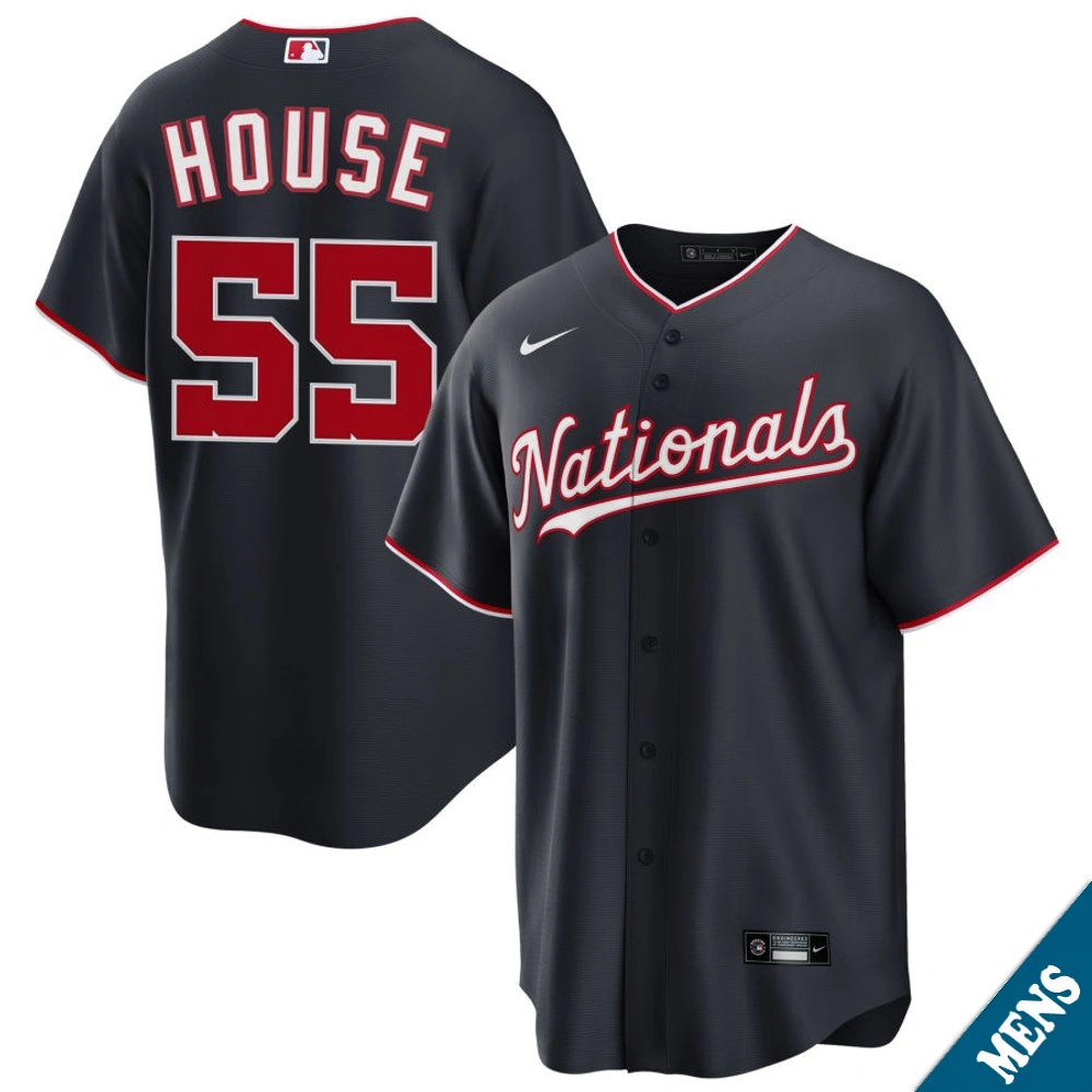 Men's Washington Nationals Brady House #55 Navy Alternate Replica Jersey