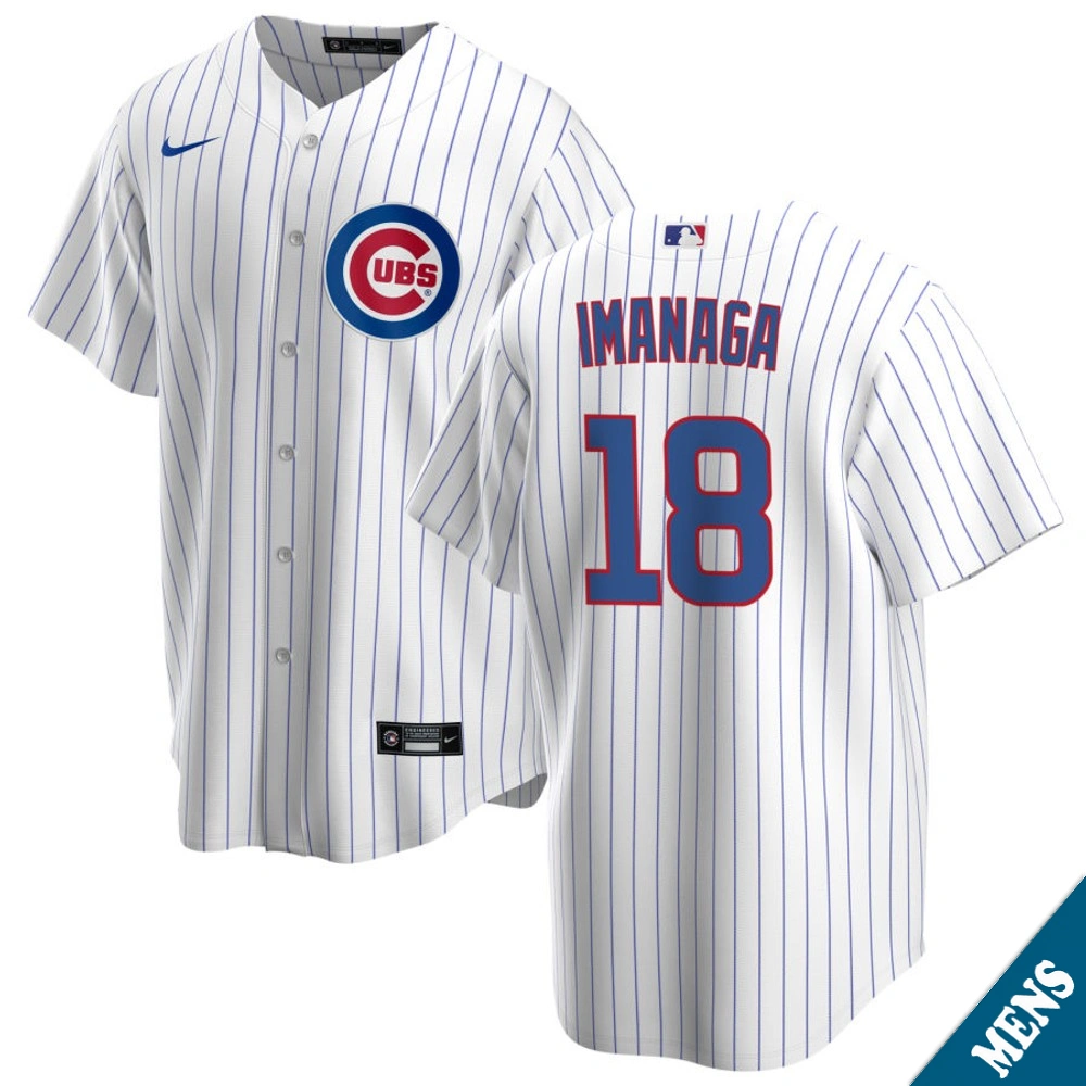 Men's Chicago Cubs Shota Imanaga #18 Home White Replica Jersey