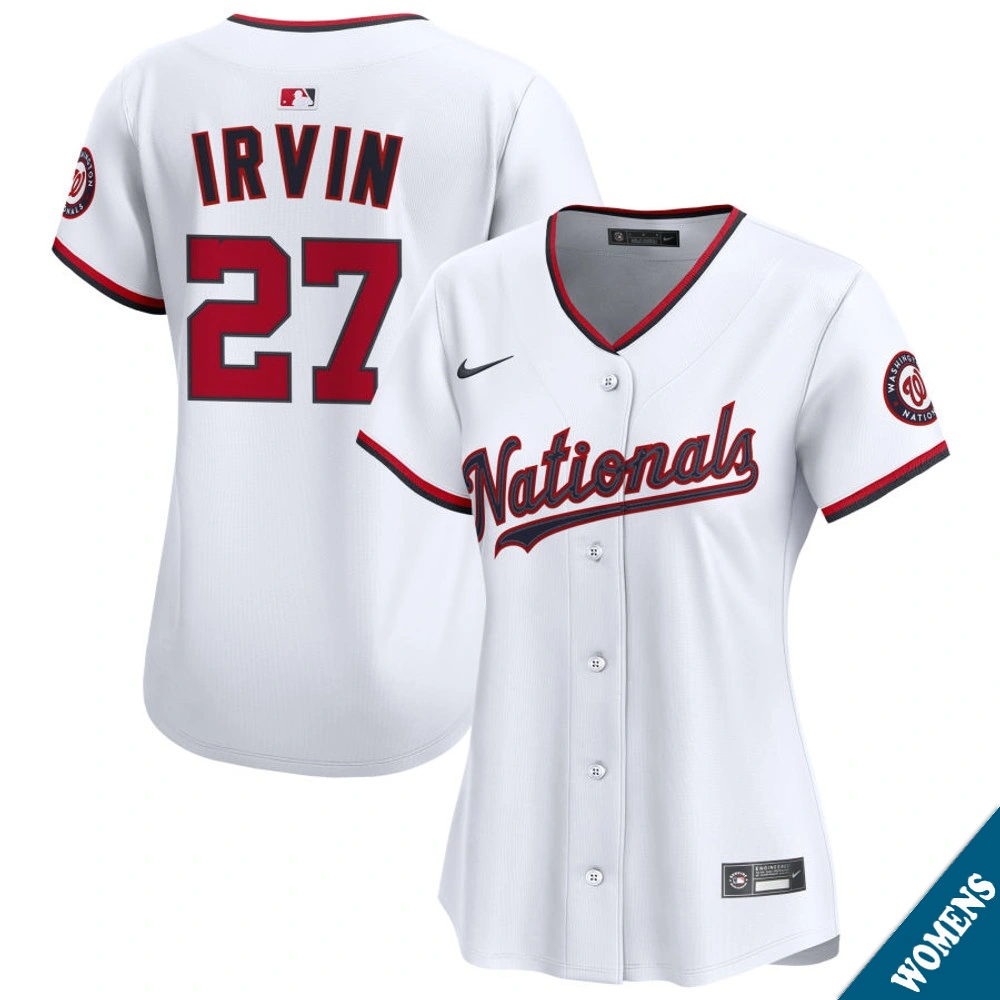 Women's Washington Nationals Jake Irvin #27 Home White Limited Jersey