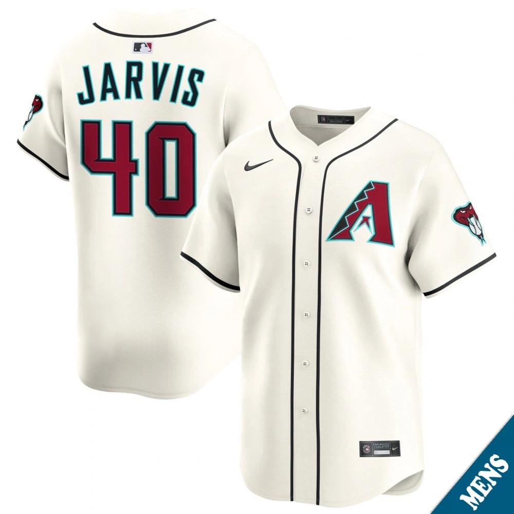 Men's Arizona Diamondbacks Bryce Jarvis #40 Home Cream Limited Jersey