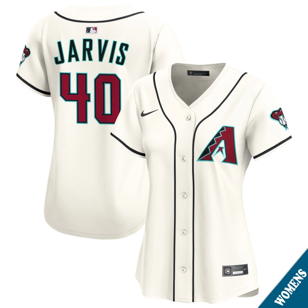 Women's Arizona Diamondbacks Bryce Jarvis #40 Home Cream Limited Jersey