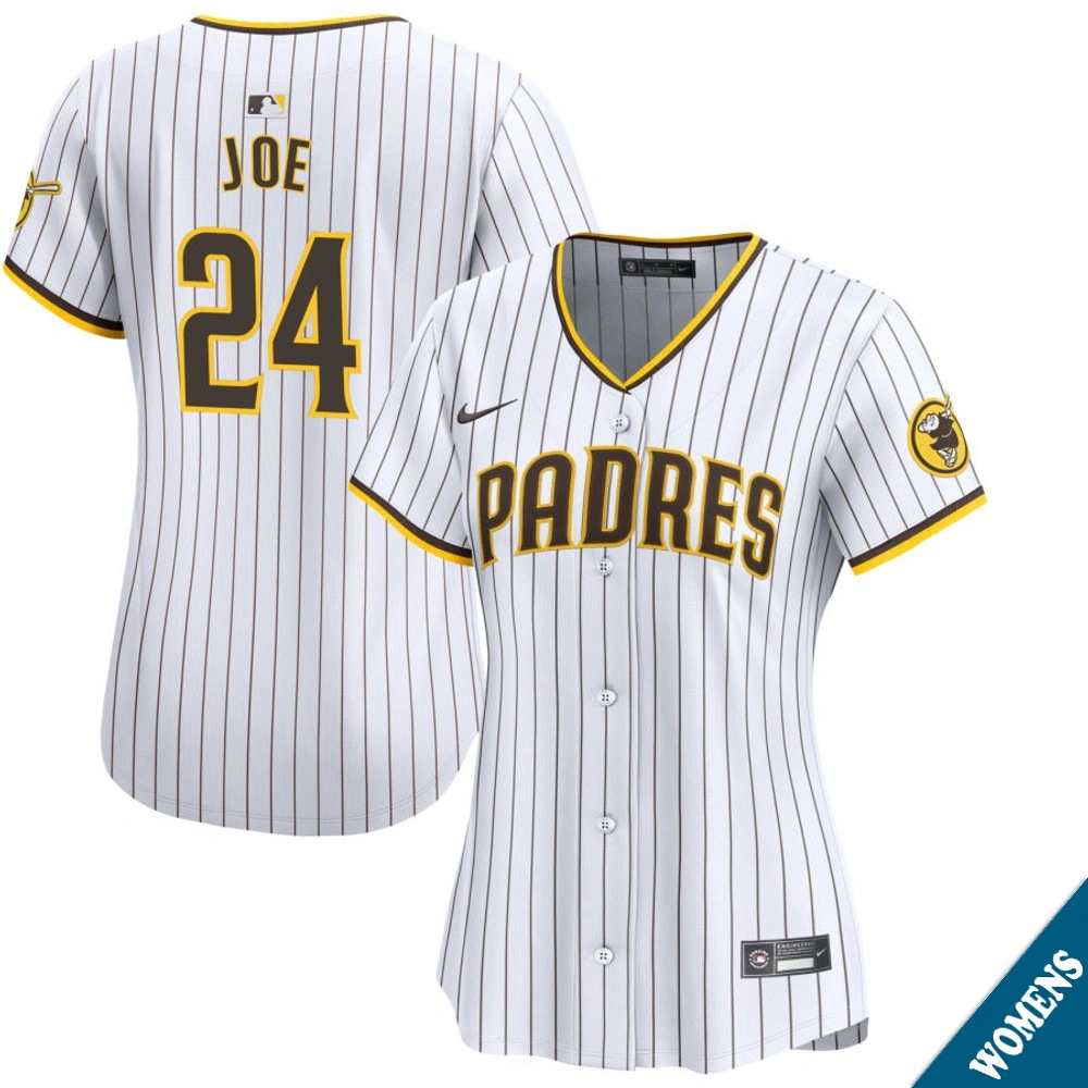 Women's San Diego Padres Connor Joe #24 Home White Limited Jersey