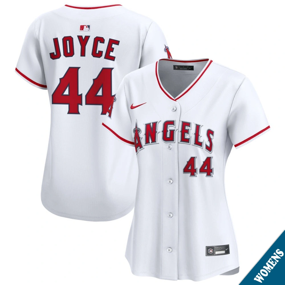 Women's Los Angeles Angels Ben Joyce #44 Home White Limited Jersey