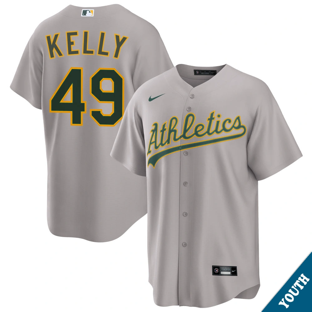 Youth Athletics Michael Kelly #49 Gray Road Replica Jersey