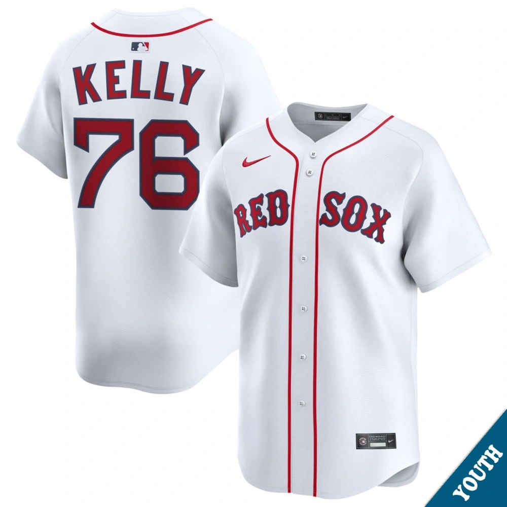 Youth Boston Red Sox Zack Kelly #76 Home White Limited Jersey Youth Boston Red Sox Zack Kelly #76 Home White Limited Jersey
