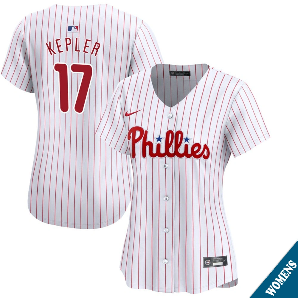Women's Philadelphia Phillies Max Kepler #17 Home White Limited Jersey