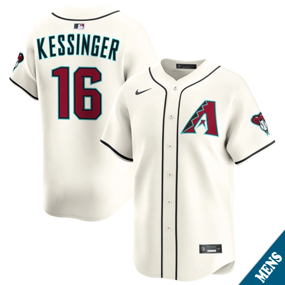 Men's Arizona Diamondbacks Grae Kessinger #16 Home Cream Limited Jersey