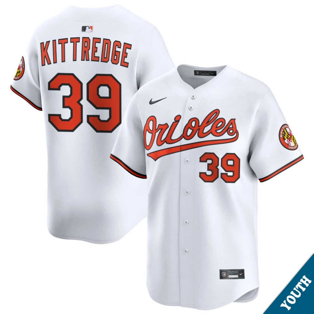 Youth Baltimore Orioles Andrew Kittredge #39 Home White Limited Jersey