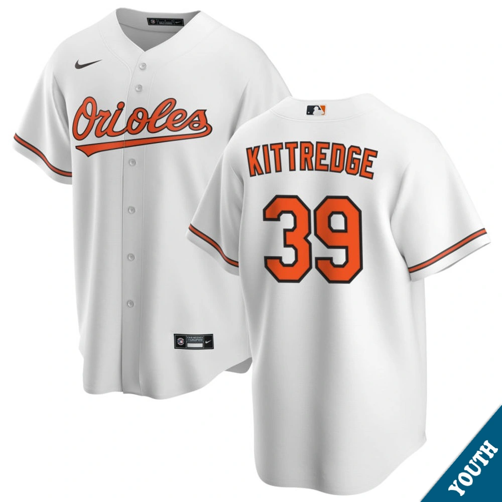Youth Baltimore Orioles Andrew Kittredge #39 Home White Replica Jersey Youth Baltimore Orioles Andrew Kittredge #39 Home White Replica Jersey