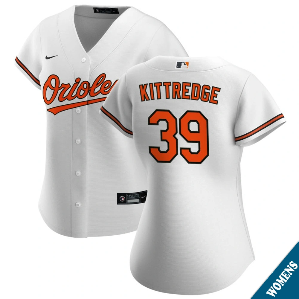Women's Baltimore Orioles Andrew Kittredge #39 Home White Replica Jersey